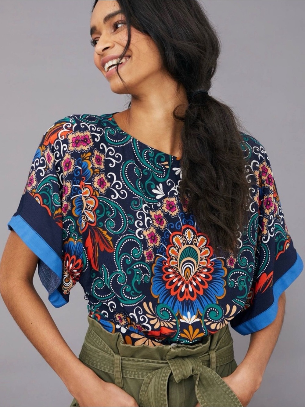 Anthropologie “Vienna” Kimono Blouse - 100% Viscose